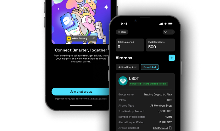 Hubz token-gating Telegram mini app